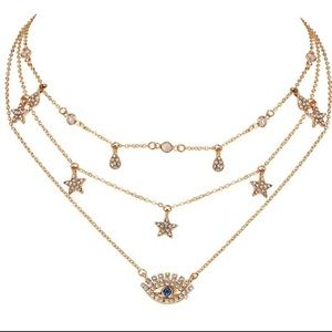 💎NWT Evil eye choker necklace